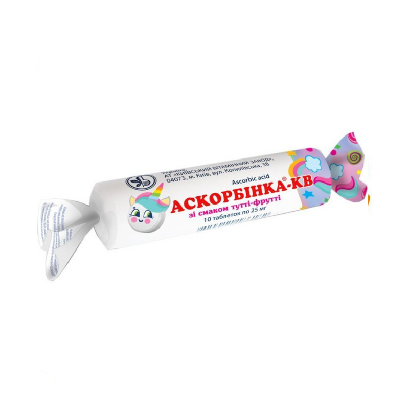 Ascorbic Acid Tutti-Frutti 10 pieces Ascorbinka