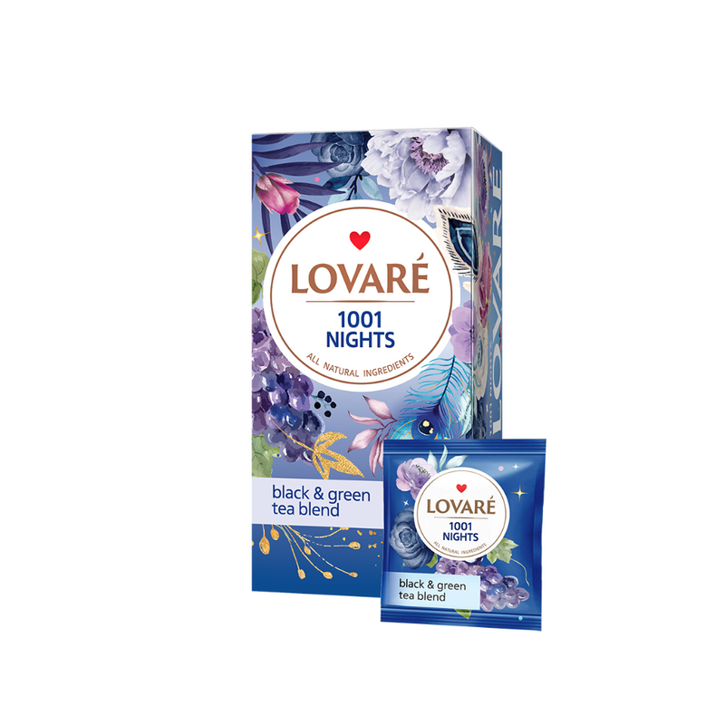 Black And Green Tea 1001 Nights Lovare 24 tea bags