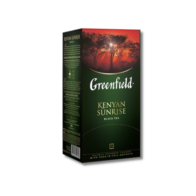 Black Tea Golden Kenyan Sunrise Greenfield 25x2g