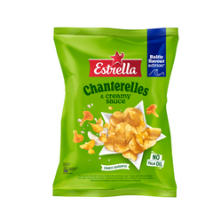 Chanterelles & Creamy Sauce Crisps Estrella 170g