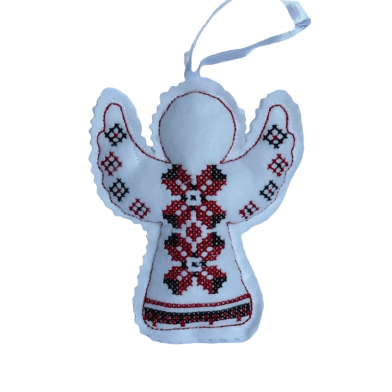 Christmas Tree Angel Red