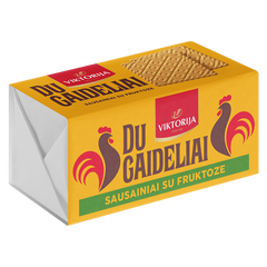 Du Gaideliai Biscuits with Fruktoze Viktorija 180g