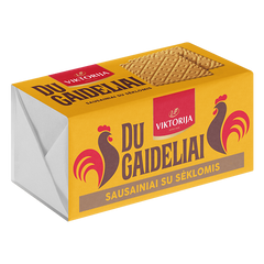 Du Gaideliai Biscuits with Seeds Viktorija 180g