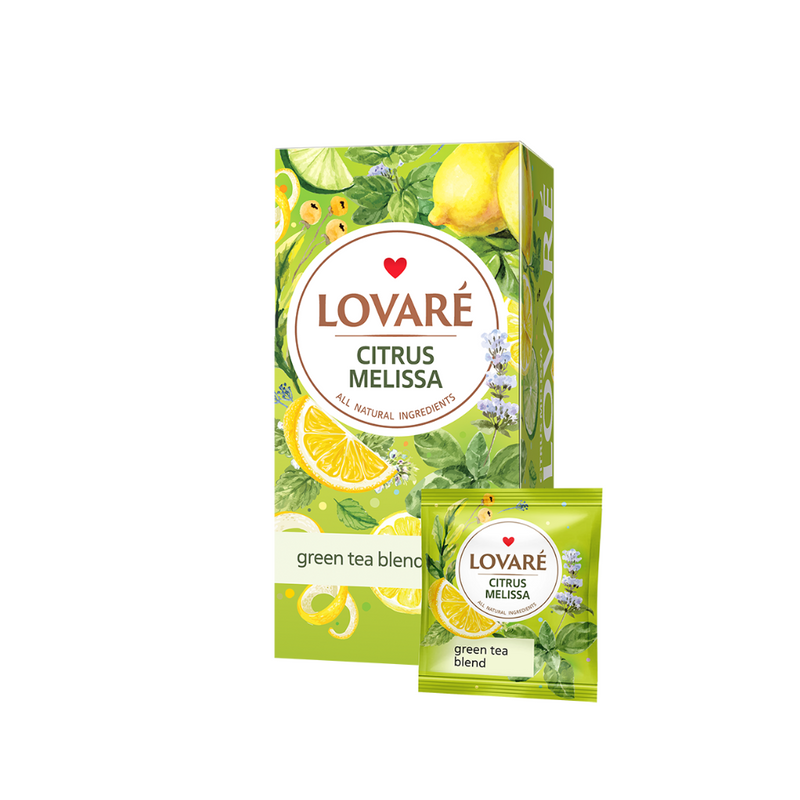 Green Tea Citrus Melissa Lovare 24 tea bags