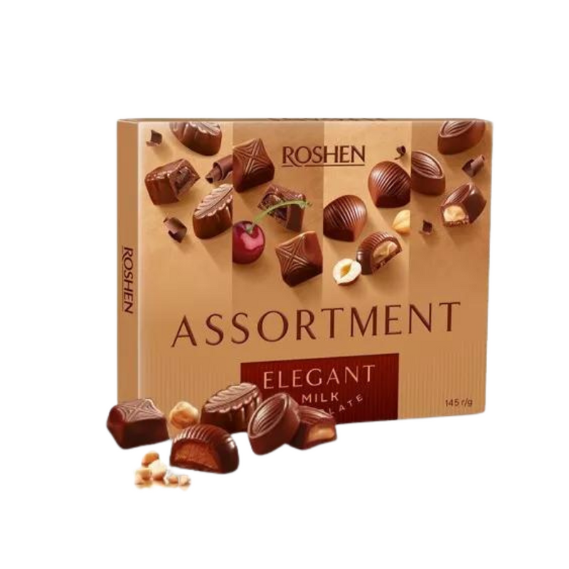 Milk Chocolates Assortment Elegant Roshen 145g