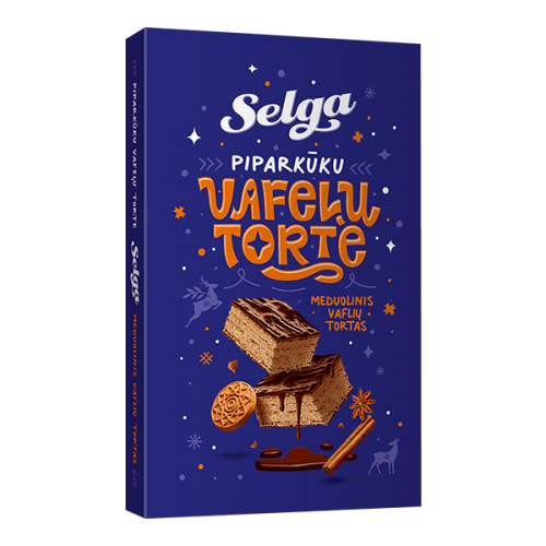 Piparkukas Christmas Gingerbread Wafer Cake Selga 300g