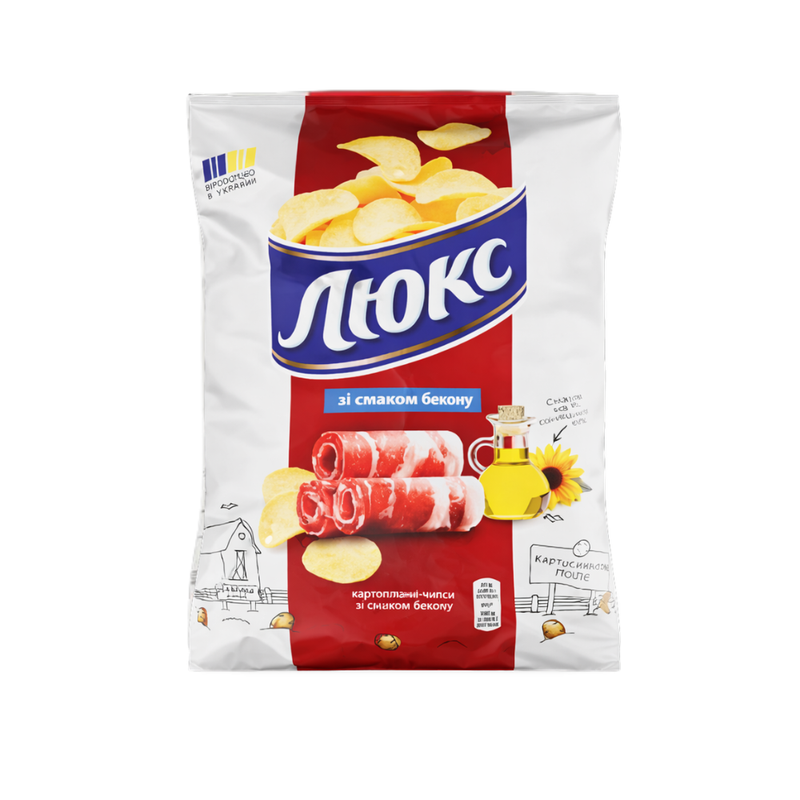 Potato Chips Bacon Luks 125g | Rodyna Shop