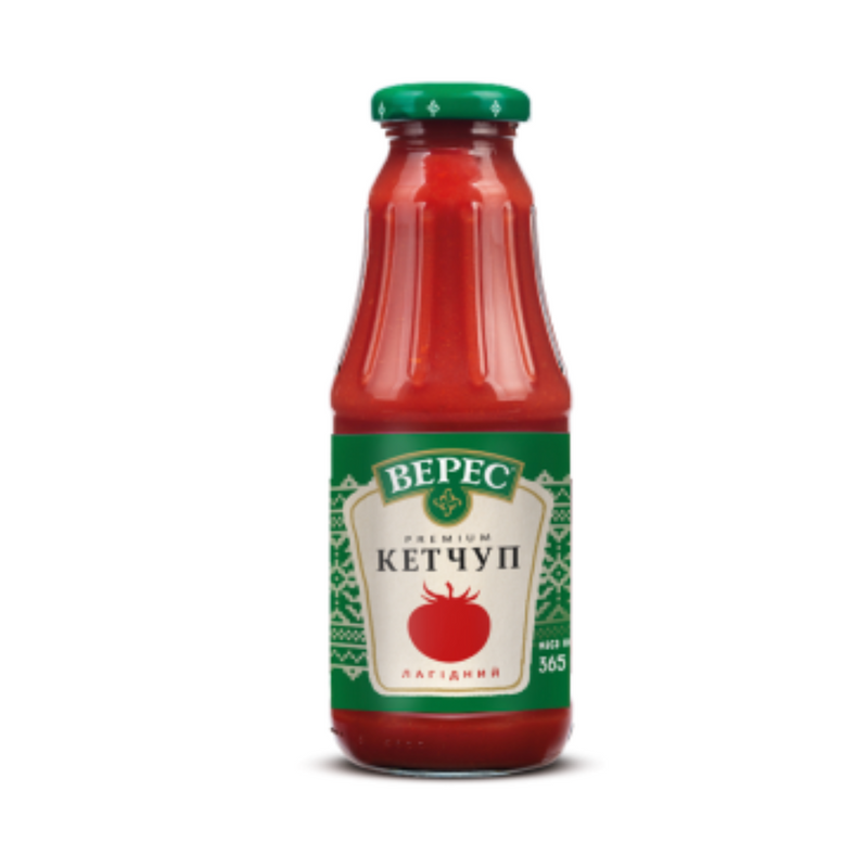 Premium Ketchup Mild Veres 365g