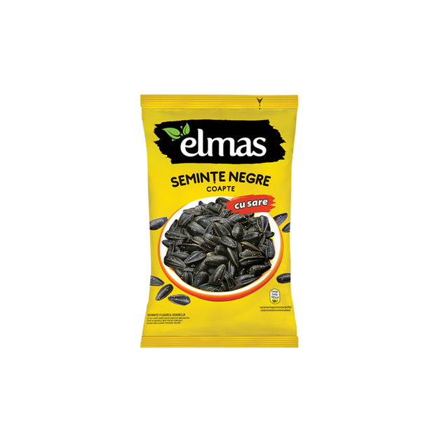 Roasted Black Salted Sunflower Seeds Elmas 200g | Rodyna Shop