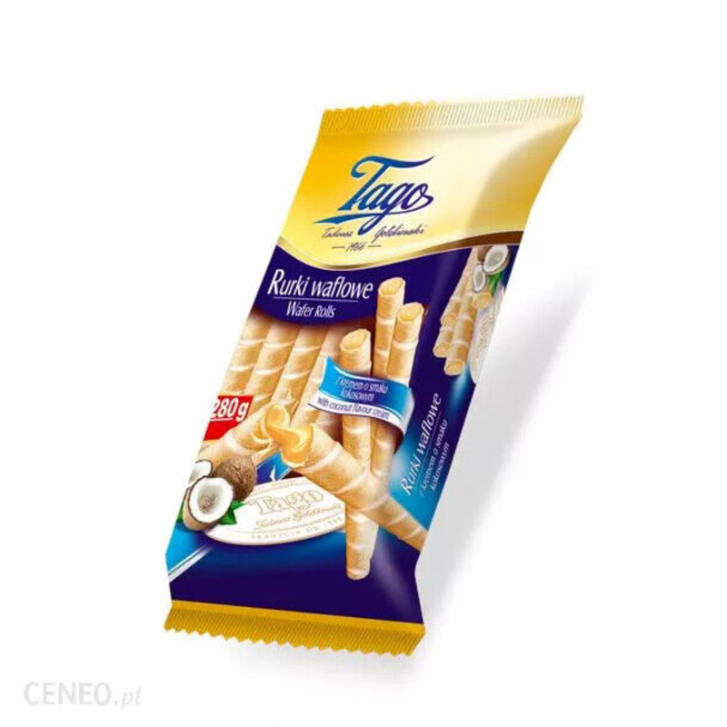 Roll Wafers with Coconut Filling Tago 150g