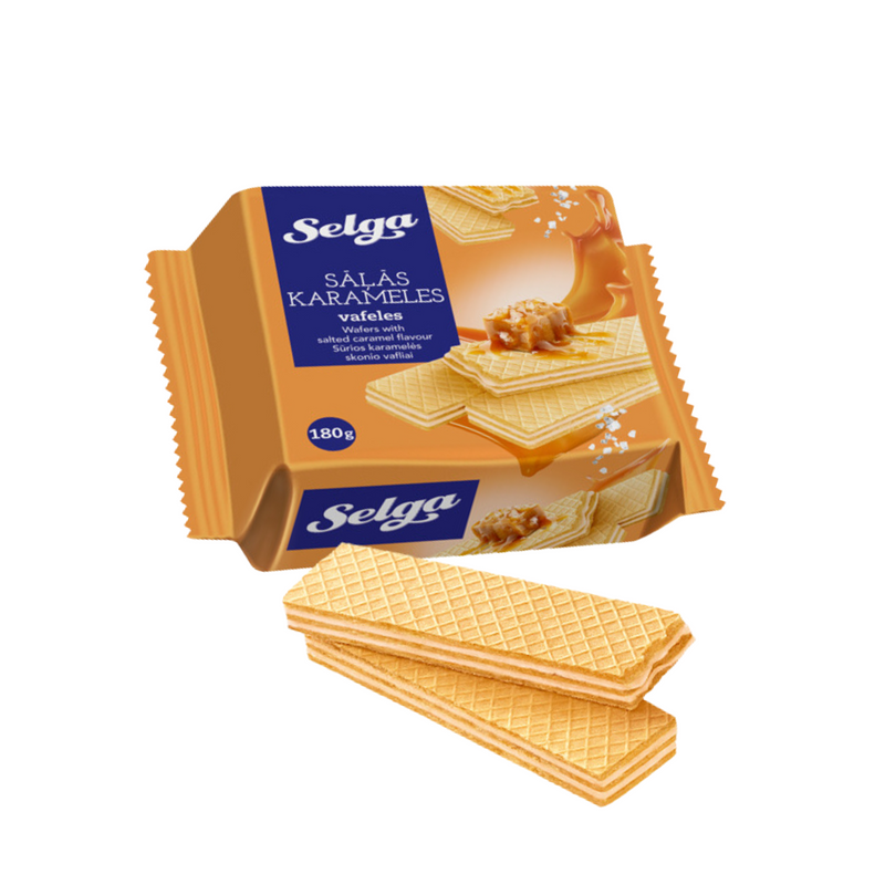 Wafers Salted Caramel Selga 180g