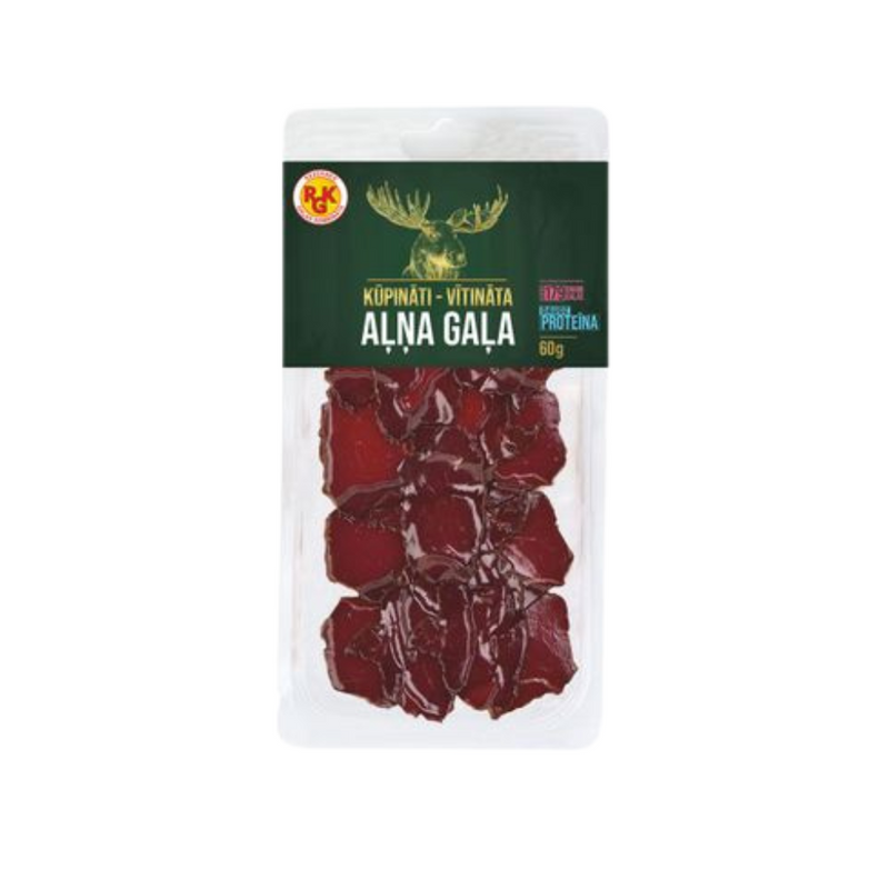 Smoked Dried Elk Meat Slised RGK 60g