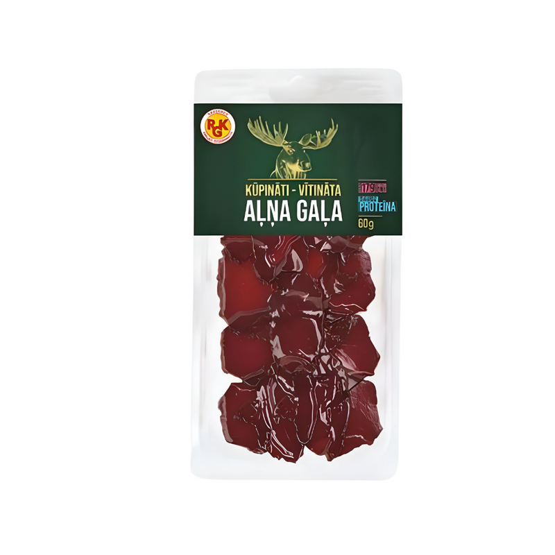 Smoked Dried Elk Meat Slised RGK 60g