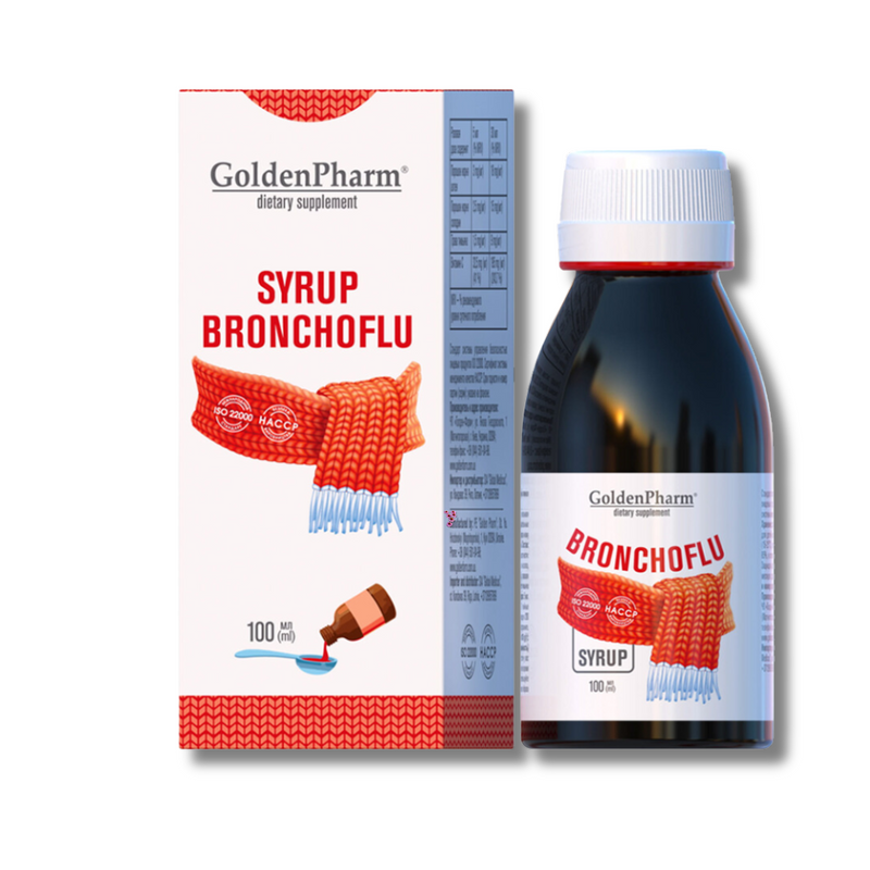 Syrup Bronchoflu Golden Pharm 100ml