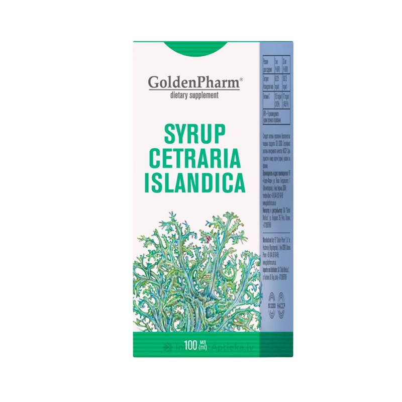 Syrup Cetraria Islandica Golden Pharm 100ml