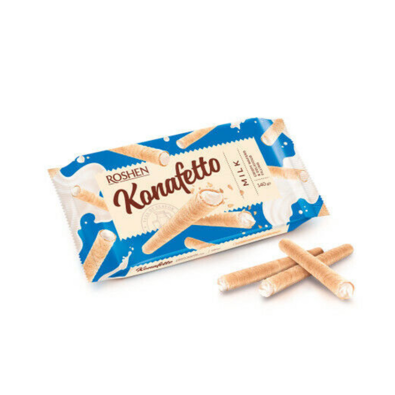 Wafer Rolls Konafetto Milky Cream Roshen 140g