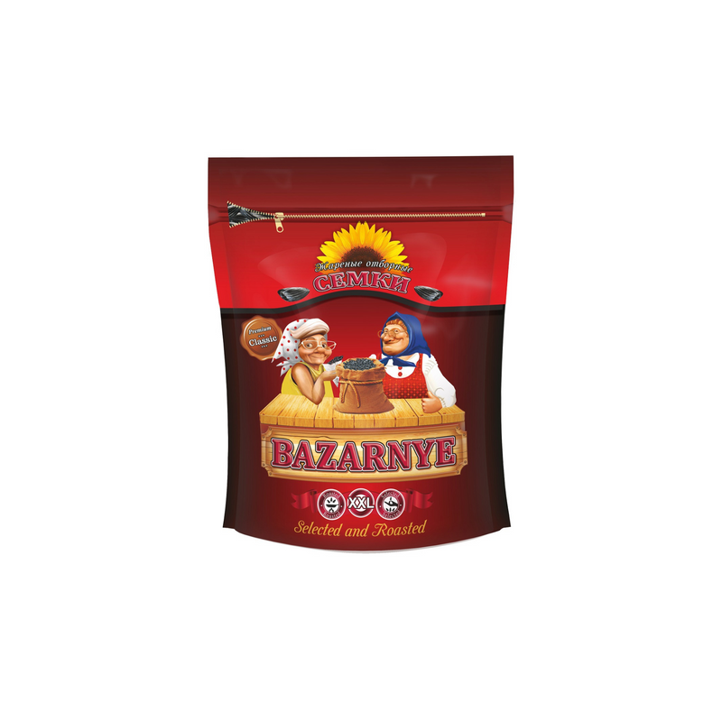 Roasted Black Sunflower Seeds Bazarnye 300g