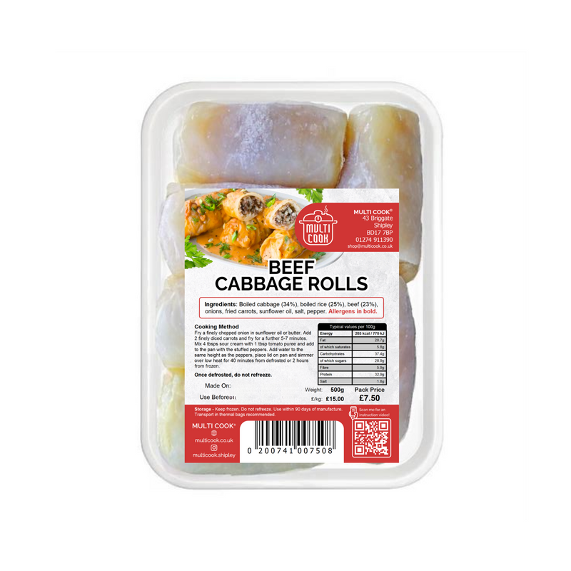 Beef Cabbage Rolls Multi Cook ~900g