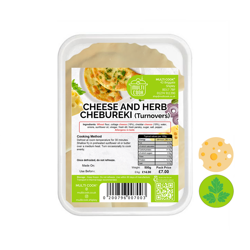 Cheese & Herb Chebureki Multi Cook ~500g