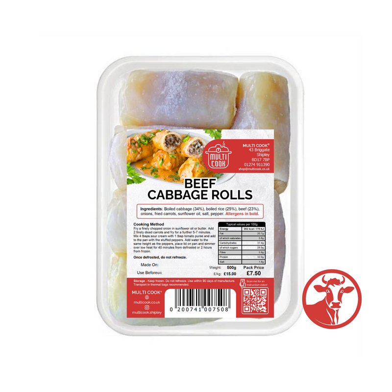 Beef Cabbage Rolls Multi Cook ~900g