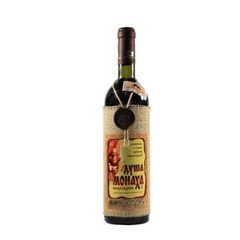 Red Wine Medium Sweet Dusha Monaha, Yellow Label 12.5% Alc. 0.75L