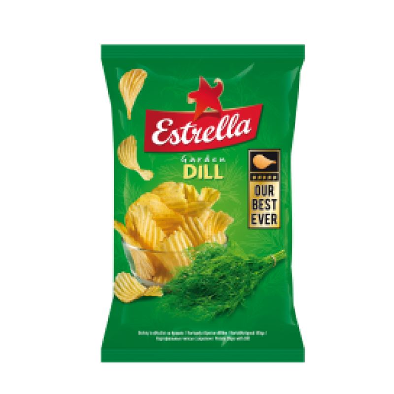 Fragrant Dill Crisps Estrella 130g