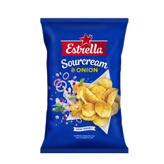 Sourcream Onion Crisps Estrella 130g