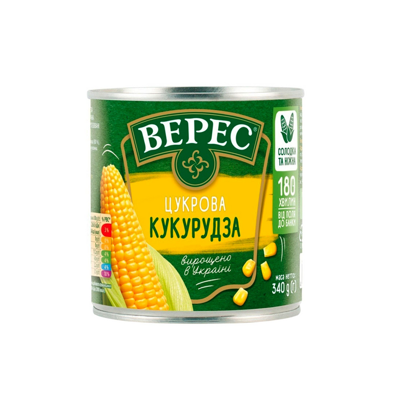 Sweet Corn Veres 340g