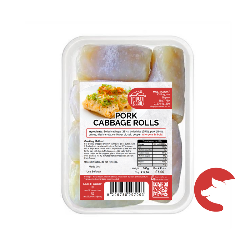 Pork Cabbage Rolls Multi Cook ~900g