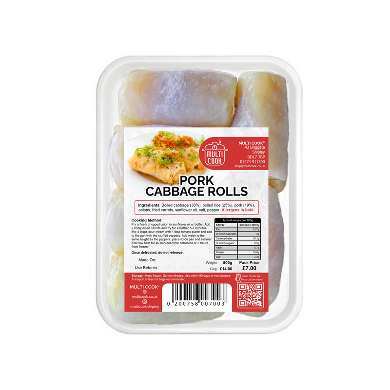 Pork Cabbage Rolls Multi Cook ~900g