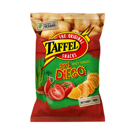 Potato Chips Spicy Tomato San Diego TAFFEL 130g