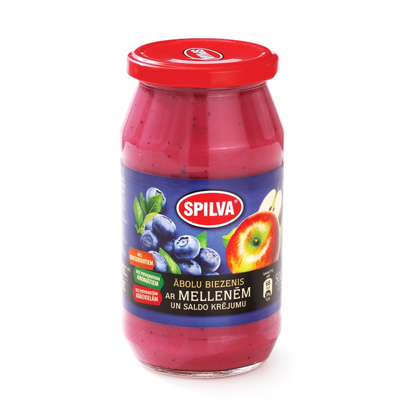 Apple Puree with Blueberries Spilva 500ml