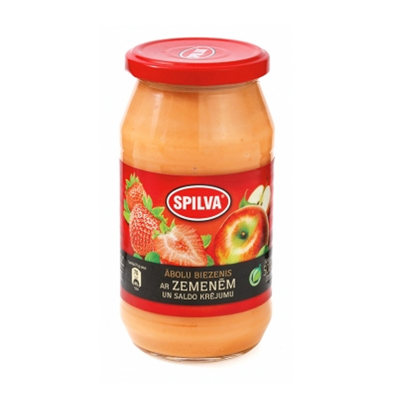 Apple Puree with Strawberries Spilva 500ml