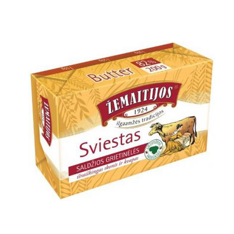 Zemaitijos Sviestas Butter 82% Fat 200g